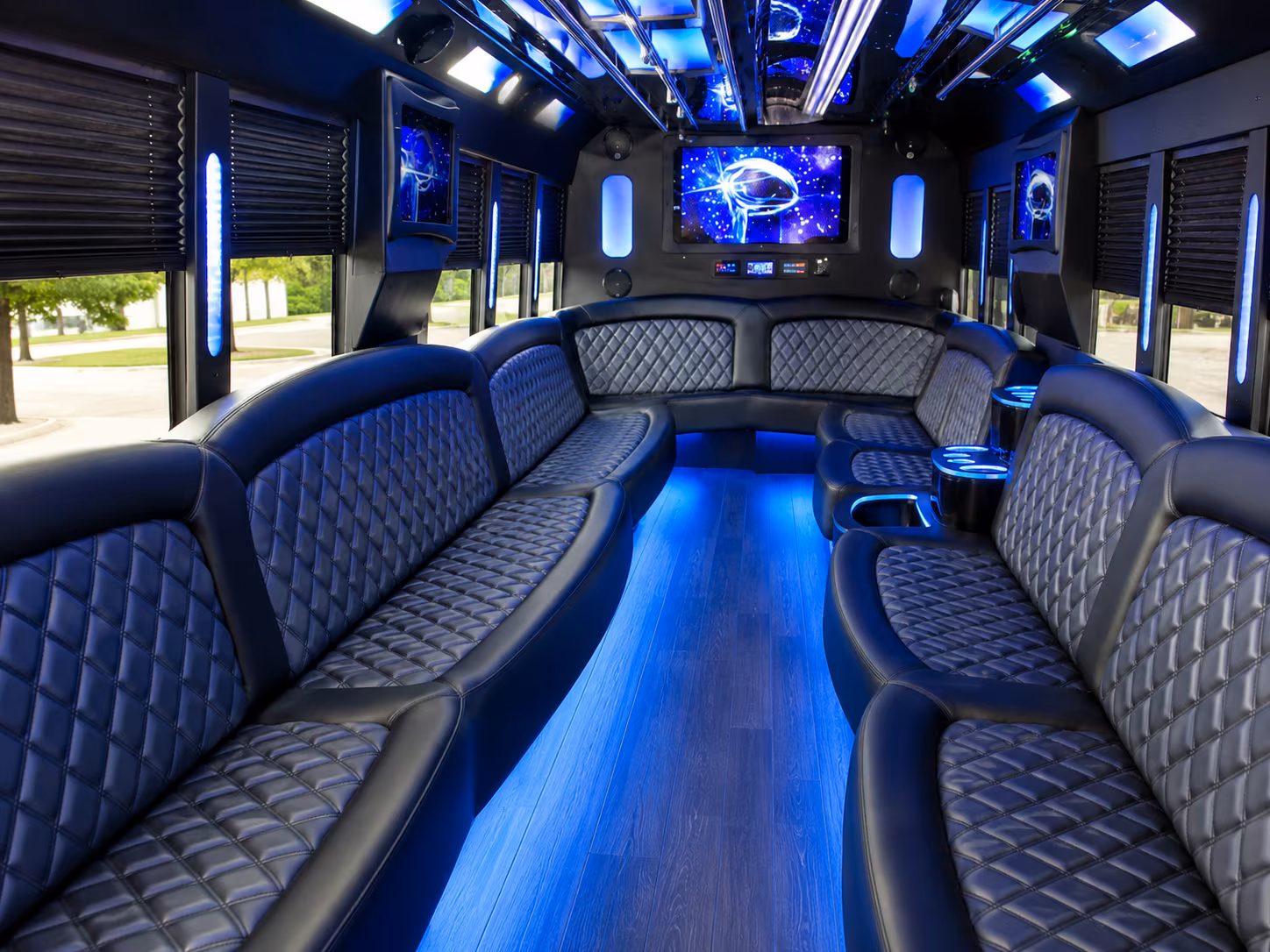 25 Passenger Party Bus Inside