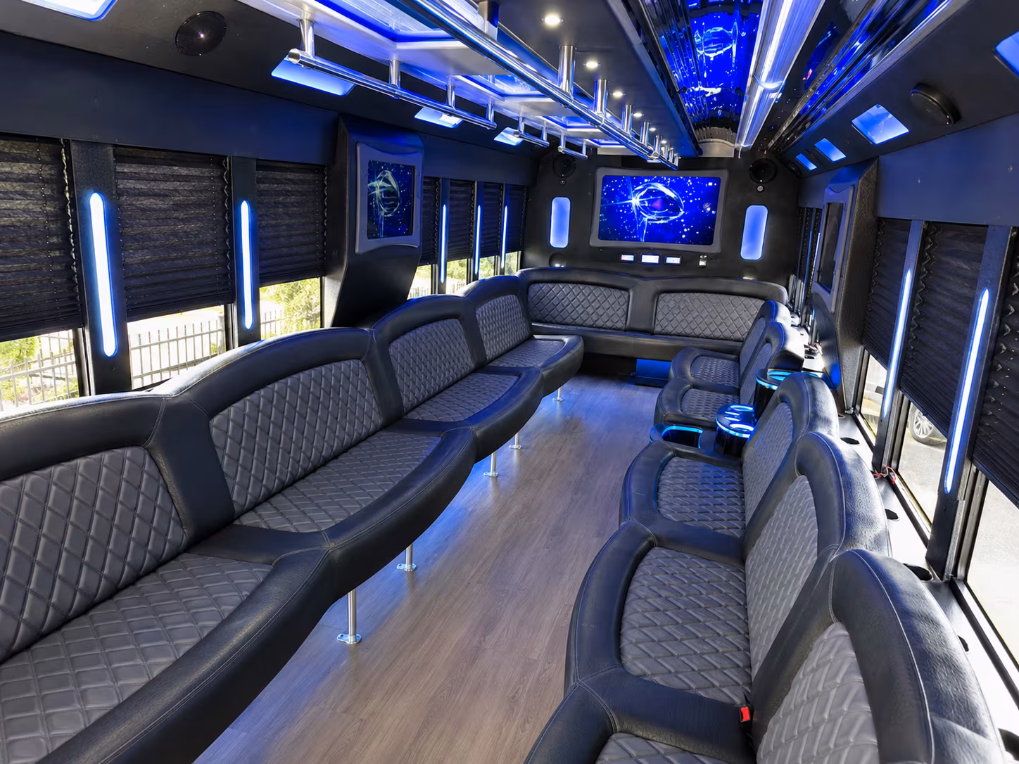 28 Passenger Party Bus Interior