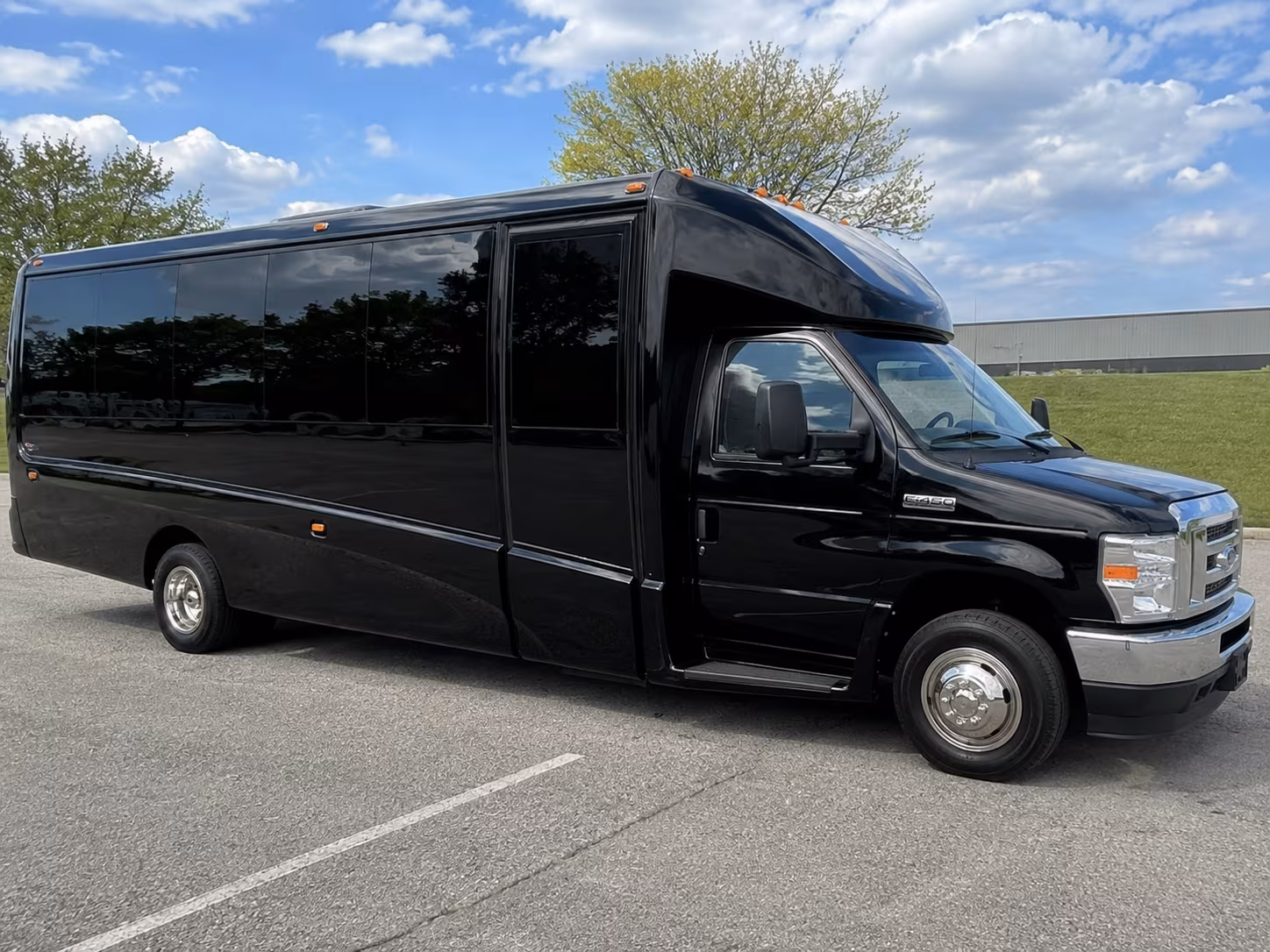 Irving Airport Shuttle & Transportation party bus exterior