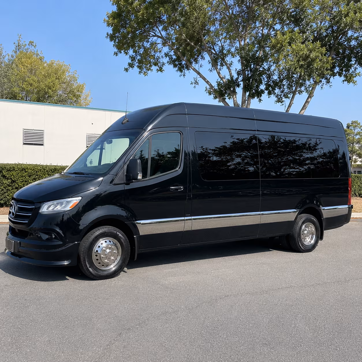 Irving Airport Shuttle & Transportation party bus exterior