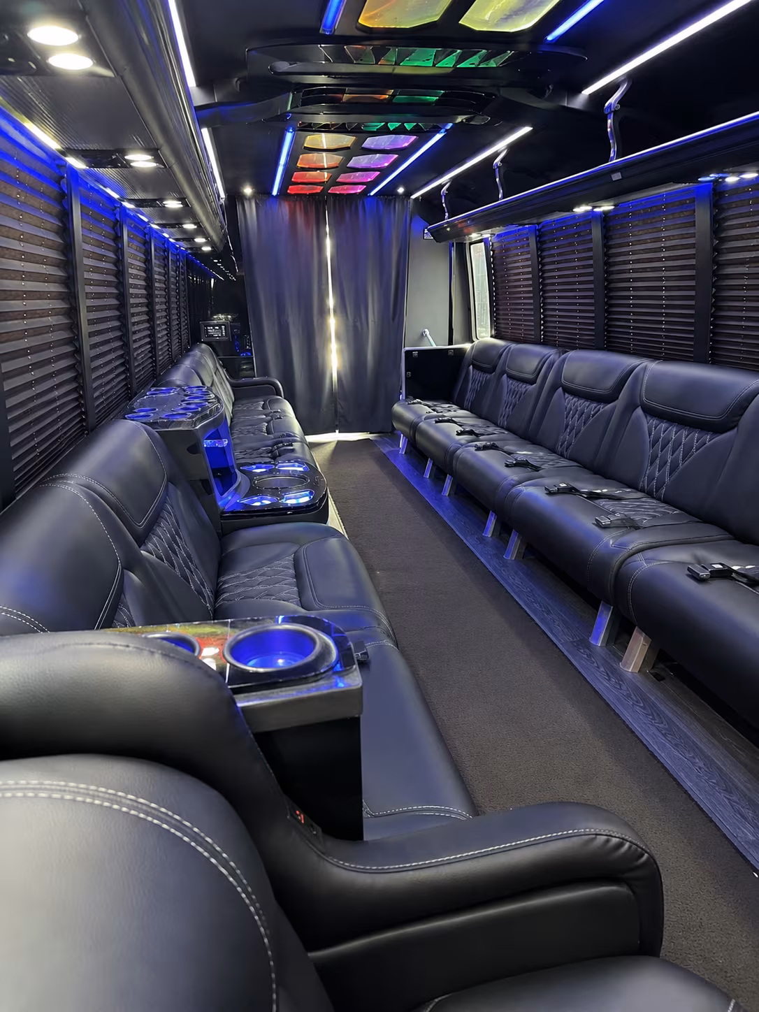 Irving Bachelor & Bachelorette Transportation party bus exterior