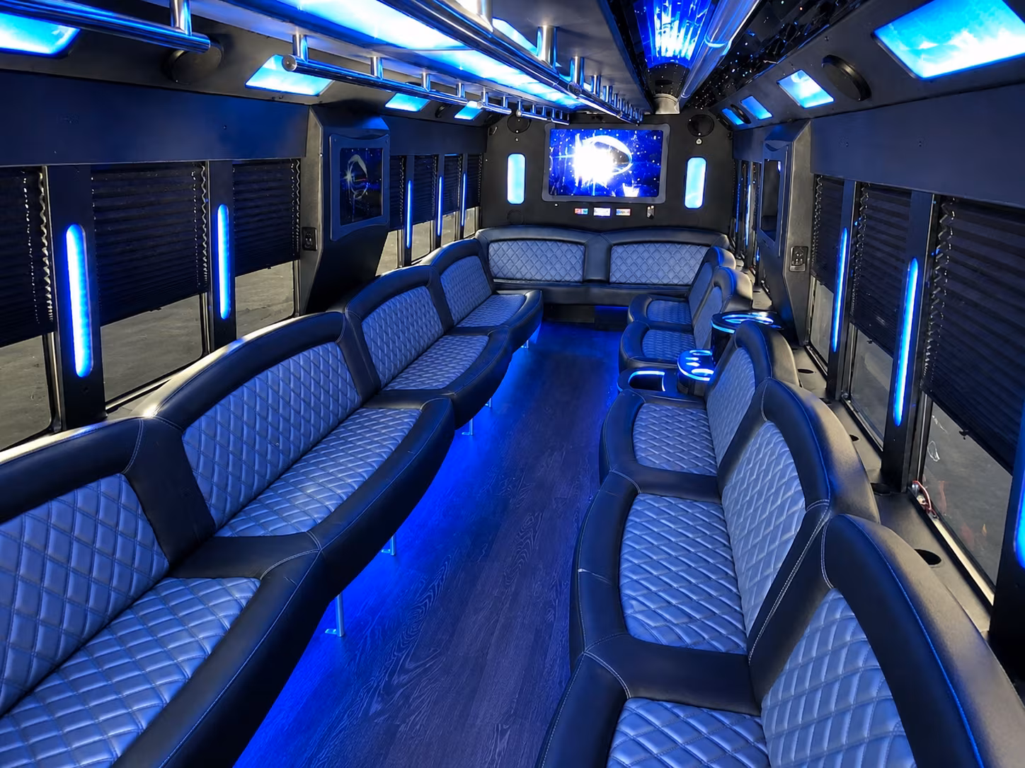 Irving Birthday, Sweet 16, & Quinceañera Transportation onboard seating