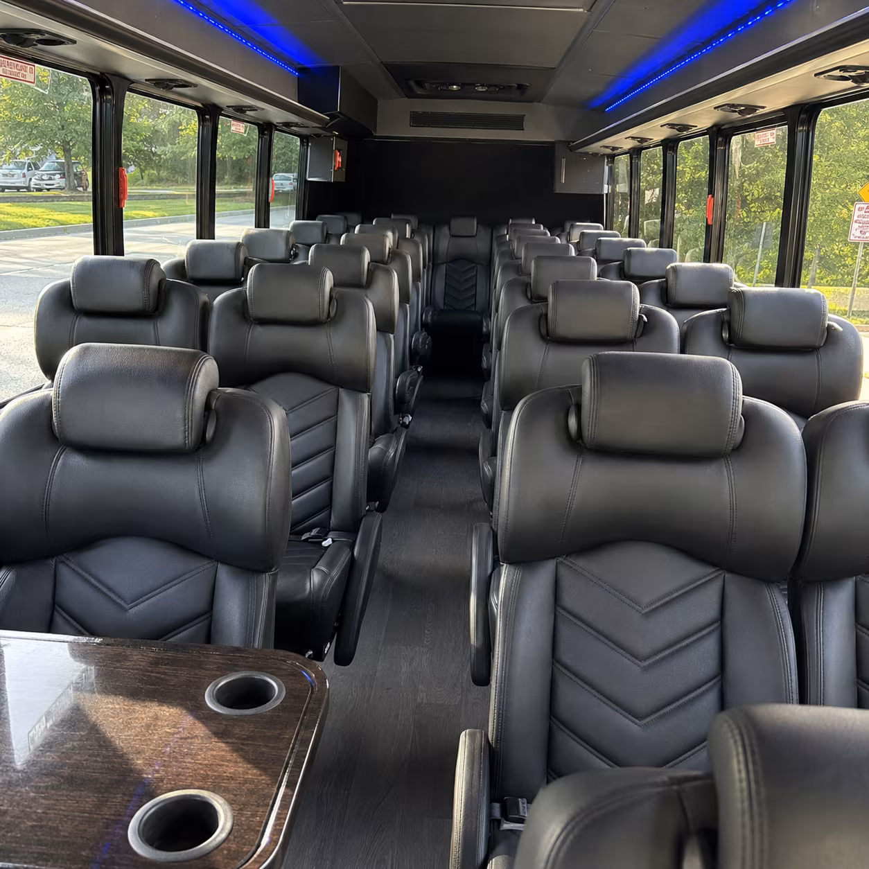 Irving Corporate Transportation party bus exterior