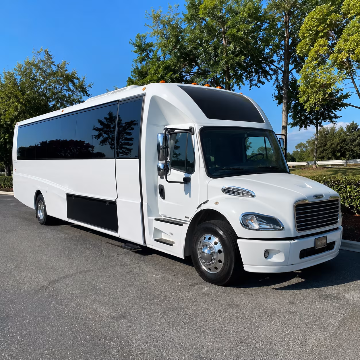 Irving Private Event Transportation party bus exterior