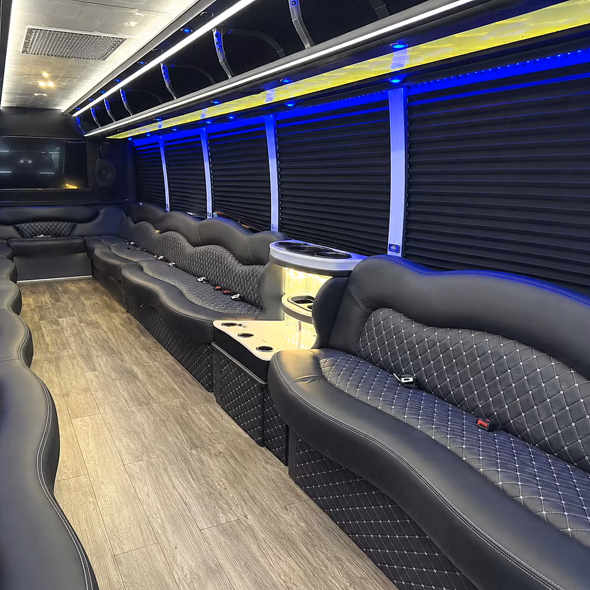 Irving Private Event Transportation onboard seating
