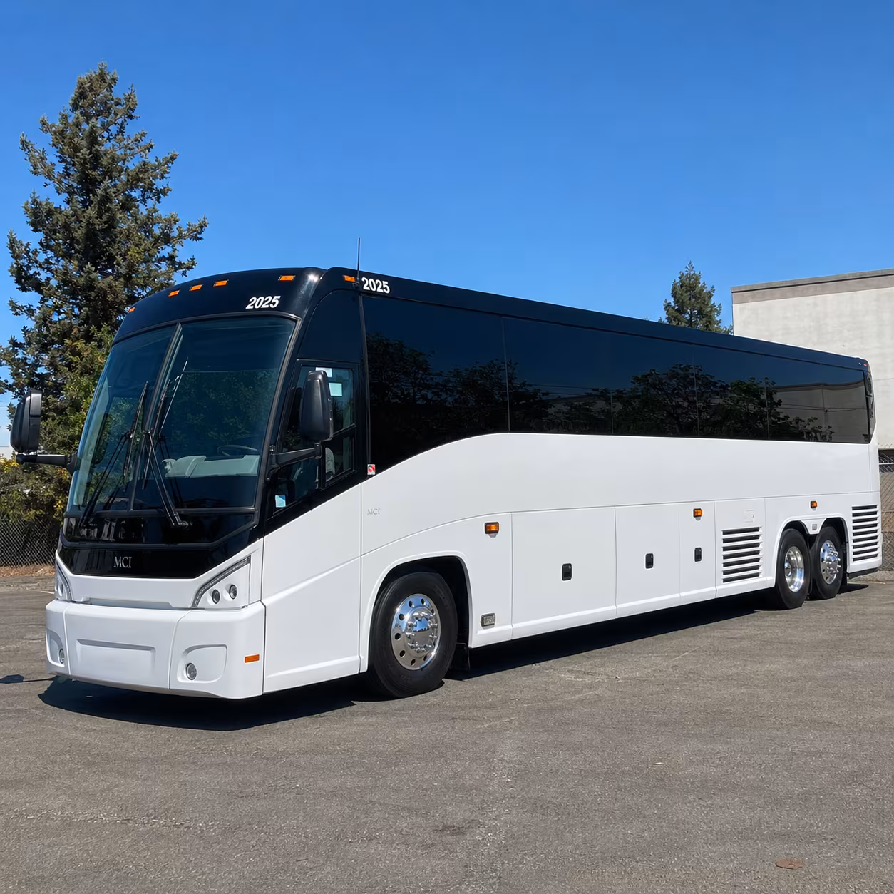 Irving School Event Transportation party bus exterior