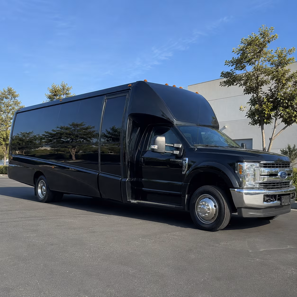 Irving Sporting Event Transportation party bus exterior