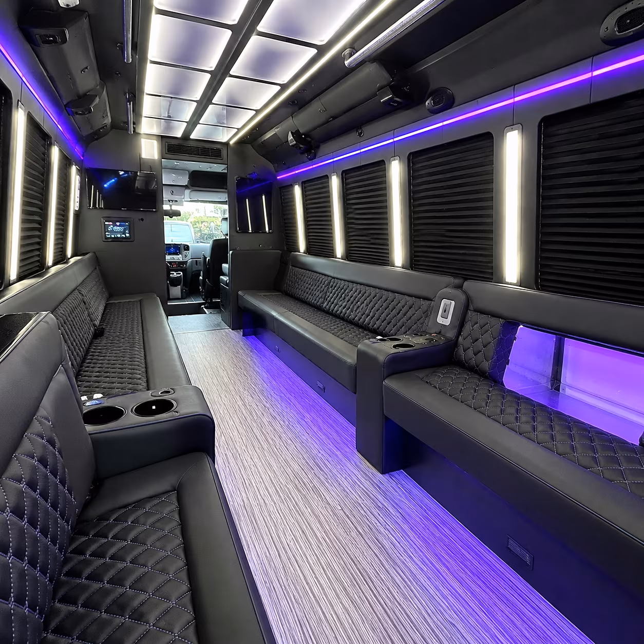 Irving Sporting Event Transportation onboard seating