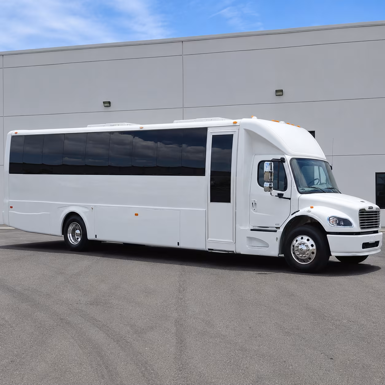Irving Wedding Transportation party bus exterior