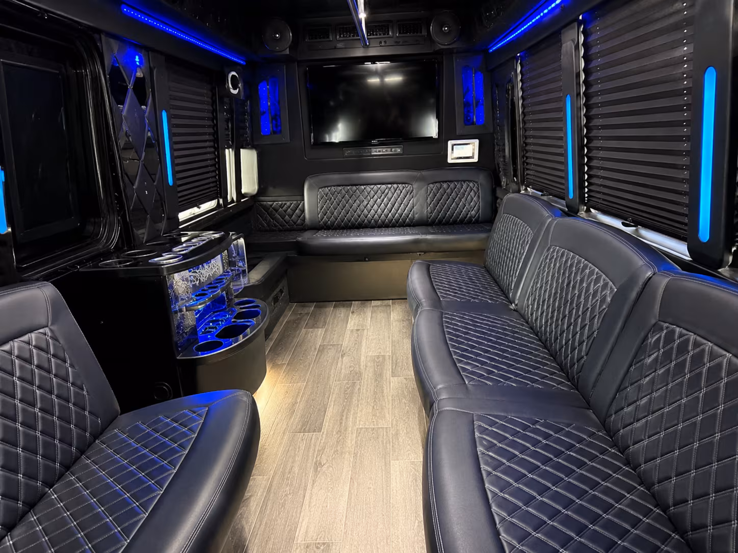 Irving Wedding Transportation party bus exterior
