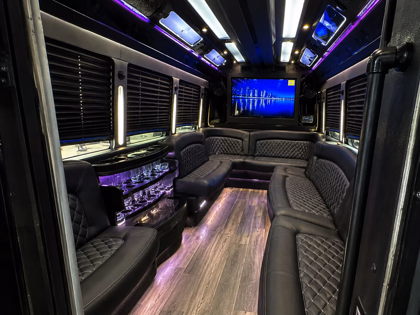 Irving Winery Tour & Pub Crawl Transportation onboard seating